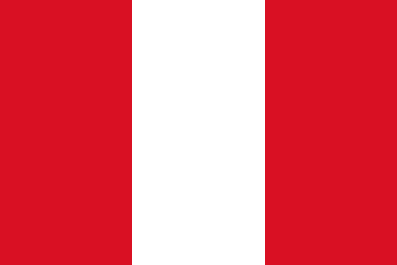 The flag of Peru